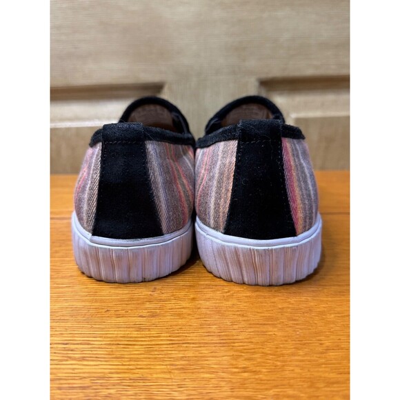 Reba by Justin RML080 Alice Black Suede Multi Color Stripe Western Sneaker 9 M - Picture 4 of 7